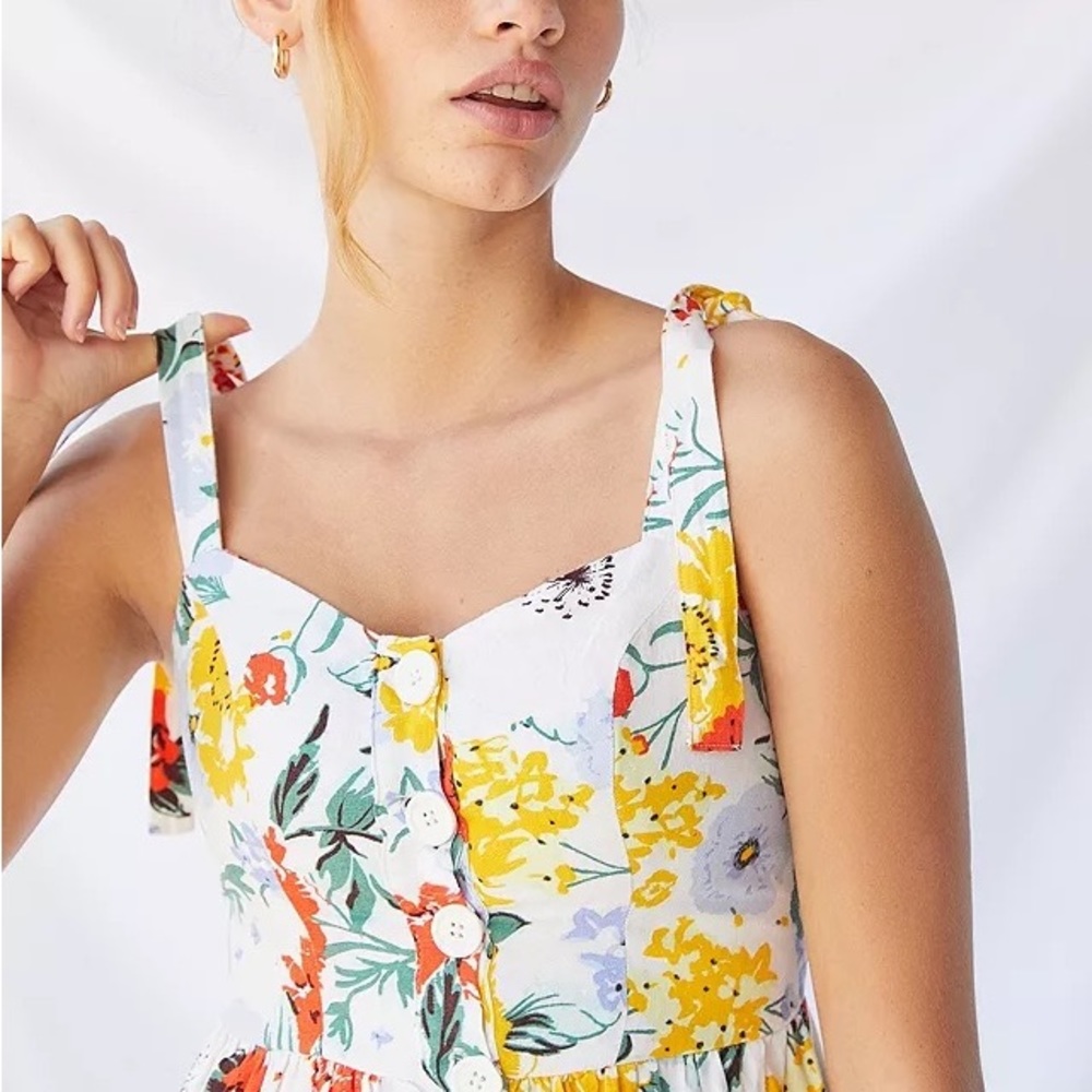 Urban Outfitters floral linen dress